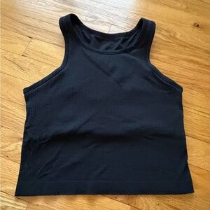 lululemon athletica Black Cropped Tank